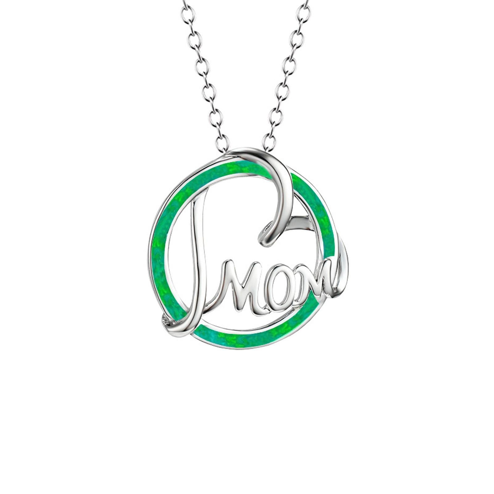 Mom Initial Women s Initial Heart Pendant Necklace Adjustable Necklace Gift For Mother One Size зелений
Mom Initial Women s Initial Heart Pendant Necklace Adjustable Necklace Gift For Mother One Size зелений
