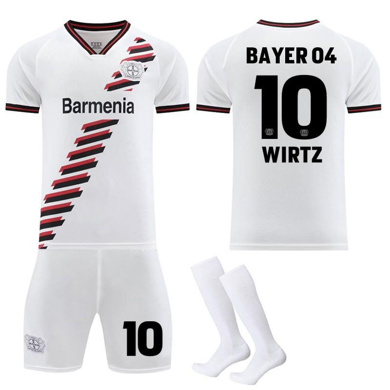 2324 Bayer Leverkusen Away No. 10 Wiltz Football Uniform Set White Jerseys Factory In Large Quantities #26
2324 Bayer Leverkusen Away No. 10 Wiltz Football Uniform Set White Jerseys Factory In Large Quantities #26