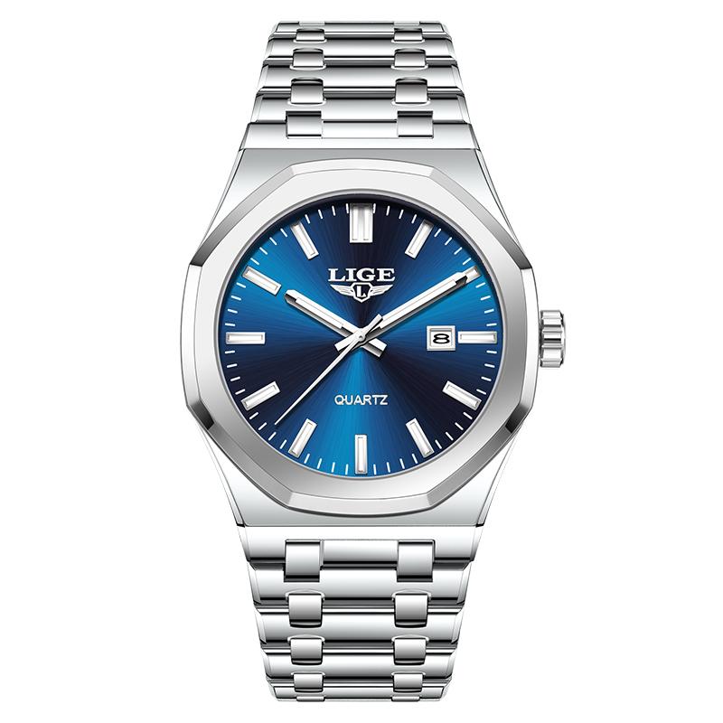 LIGE Simple Fashion Men s Watch Advanced Business Casual Stainless Steel Waterproof Men s Quartz Watch серебряный/синий
LIGE Simple Fashion Men s Watch Advanced Business Casual Stainless Steel Waterproof Men s Quartz Watch серебряный/синий