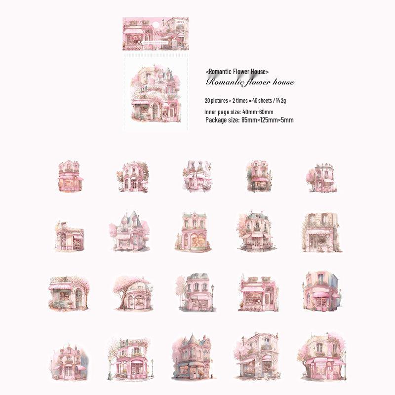 Sugar Poetry PET Sticker Pack: Retro Bakery & Flower Shop Scenery for DIY Journal Decoration
Sugar Poetry PET Sticker Pack: Retro Bakery & Flower Shop Scenery for DIY Journal Decoration