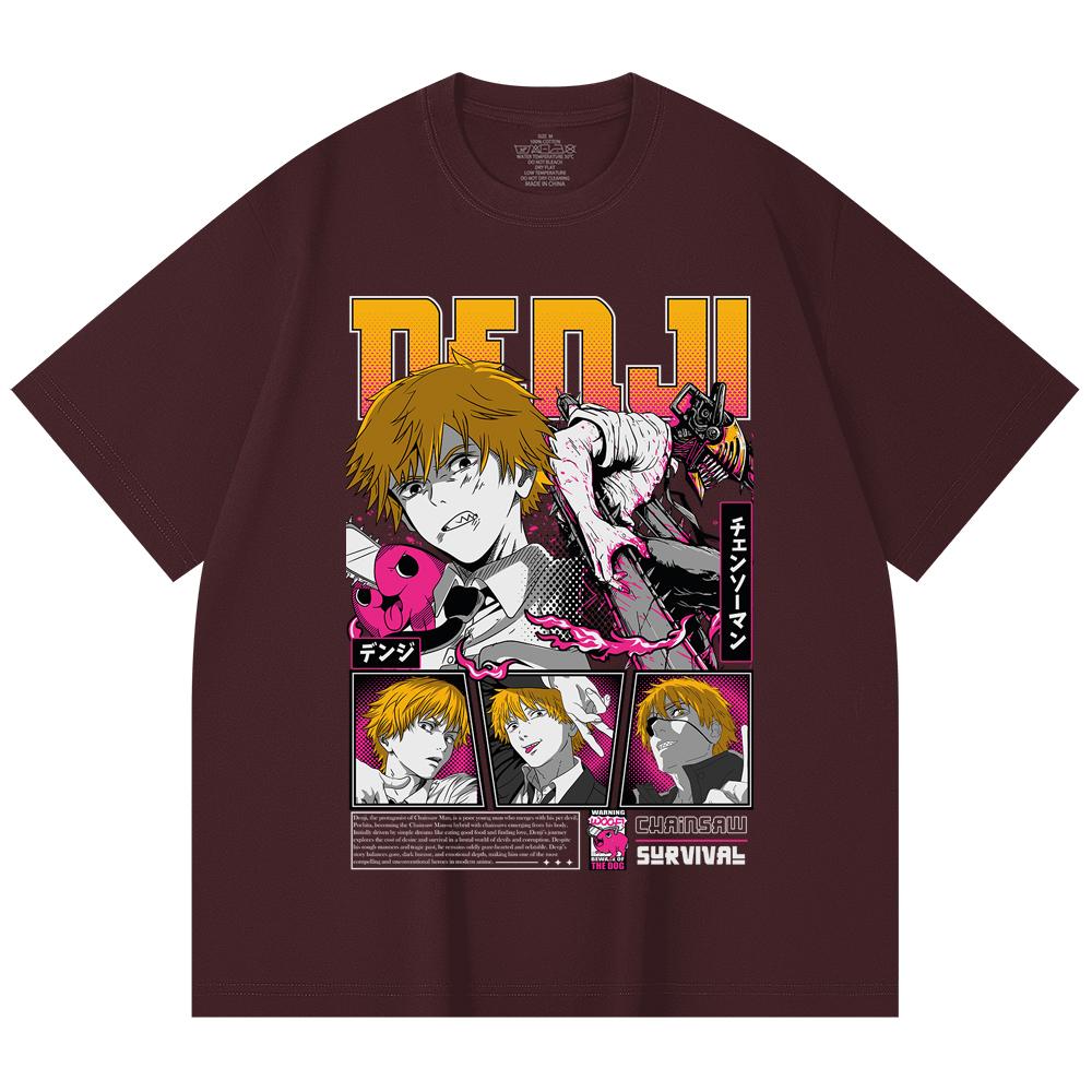 230 Gsm 100% Cotton Chainsaw Man V35 Denji Pochita Print Unisex Heavy Cotton T Shirt 2XL вина червоного кольору
230 Gsm 100% Cotton Chainsaw Man V35 Denji Pochita Print Unisex Heavy Cotton T Shirt 2XL вина червоного кольору