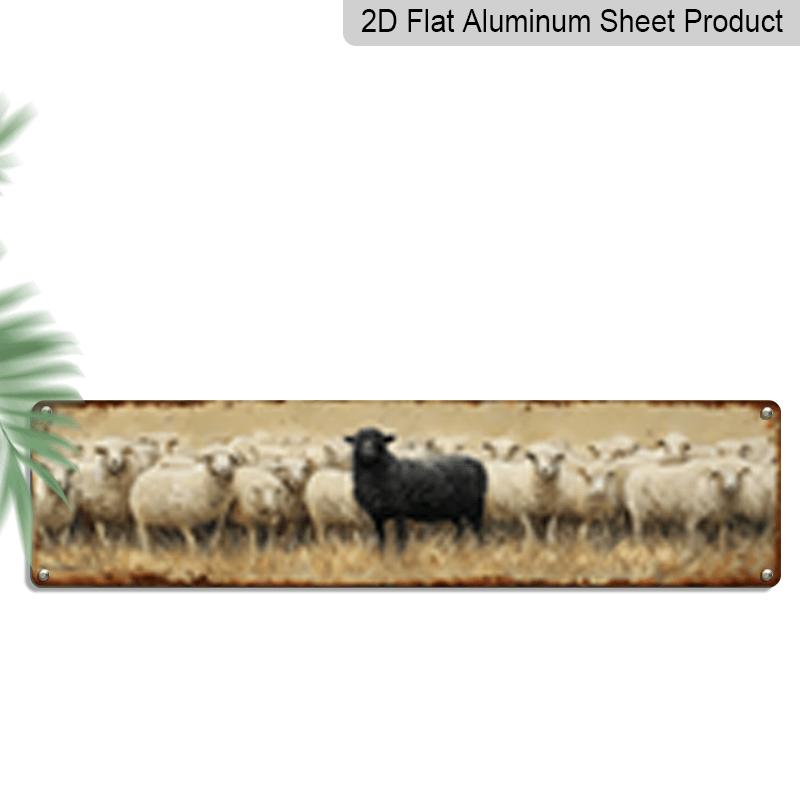 Large Black Sheep Herd Ranch Wall Decoration-country Farmhouse Style Aluminum Sheep Sign, Retro Pastoral Decoration Sign with Pre-drilling, Large 40cm x 10cm
Large Black Sheep Herd Ranch Wall Decoration-country Farmhouse Style Aluminum Sheep Sign, Retro Pastoral Decoration Sign with Pre-drilling, Large 40cm x 10cm