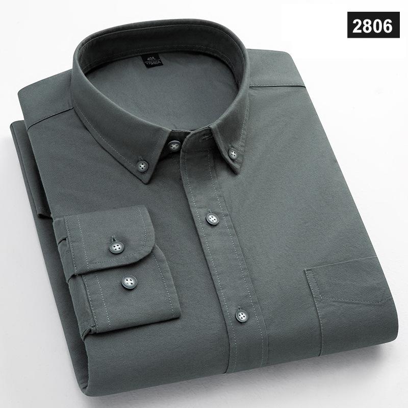 Класична посадка Модна бавовняна сорочка з довгим рукавом для чоловіків Одна кишеня Приталений крій Повсякденний топ М який Оксфорд Однотонний Офісний одяг S
Класична посадка Модна бавовняна сорочка з довгим рукавом для чоловіків Одна кишеня Приталений крій Повсякденний топ М який Оксфорд Однотонний Офісний одяг S