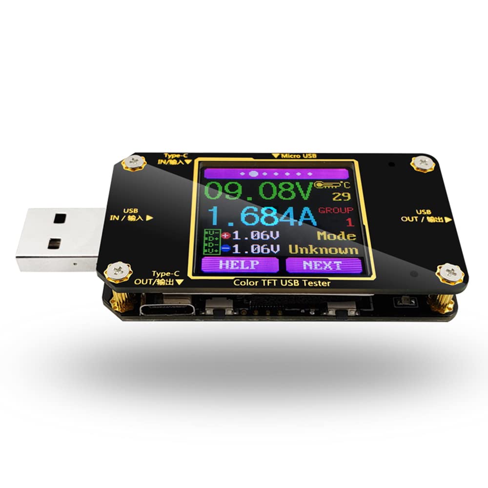 A3 Тестер вимірювання потужності Type-C Монітор струму та напруги USB-тестер безпеки PD Ємність батареї Цифровий кольоровий РК-дисплей Вимірювач
A3 Тестер вимірювання потужності Type-C Монітор струму та напруги USB-тестер безпеки PD Ємність батареї Цифровий кольоровий РК-дисплей Вимірювач