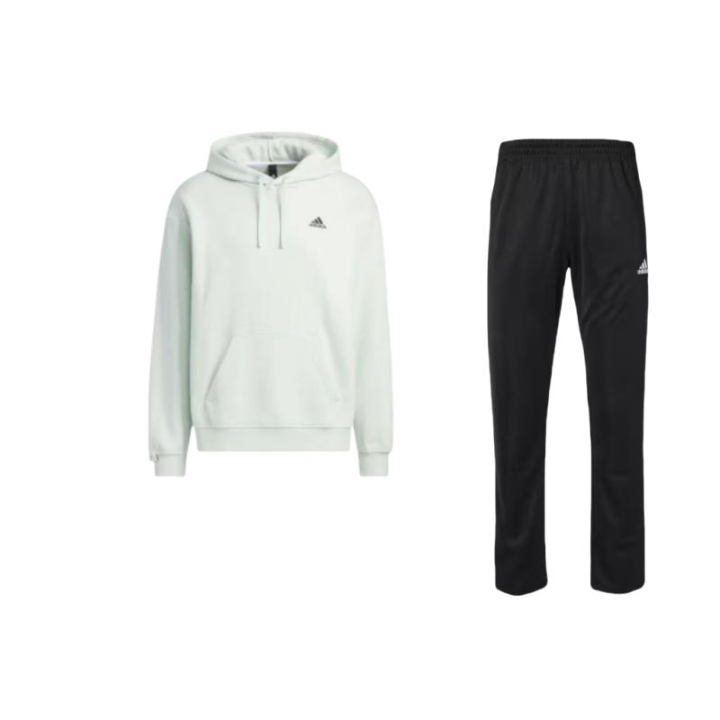 Adidas Solid Color Hooded Kangaroo Pocket Long Sleeve Sweatshirt Comfortable Breathable Simple Long Pants Casual Sports Suit TR30P-BW+IV7593 S
Adidas Solid Color Hooded Kangaroo Pocket Long Sleeve Sweatshirt Comfortable Breathable Simple Long Pants Casual Sports Suit TR30P-BW+IV7593 S