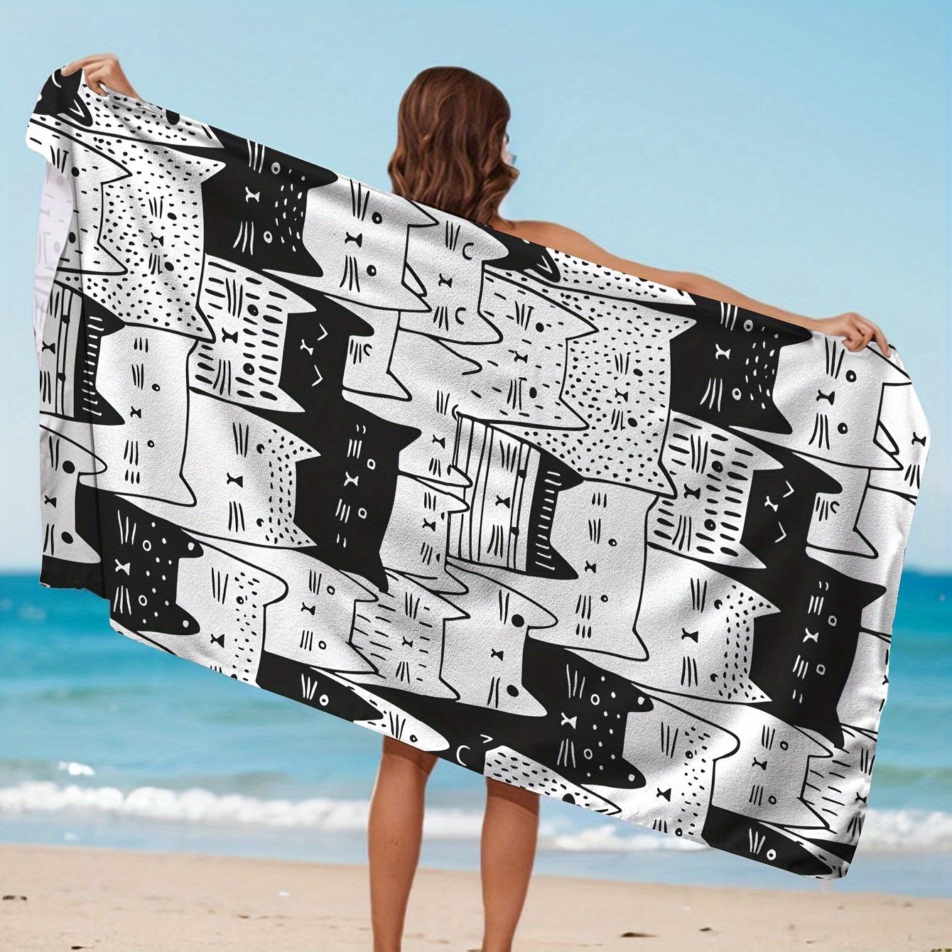 Cartoon Cat Pattern Super Absorbent Towel, Multi Size Quick Dry for Beach Swimming Camping W30*H60(CM)
Cartoon Cat Pattern Super Absorbent Towel, Multi Size Quick Dry for Beach Swimming Camping W30*H60(CM)