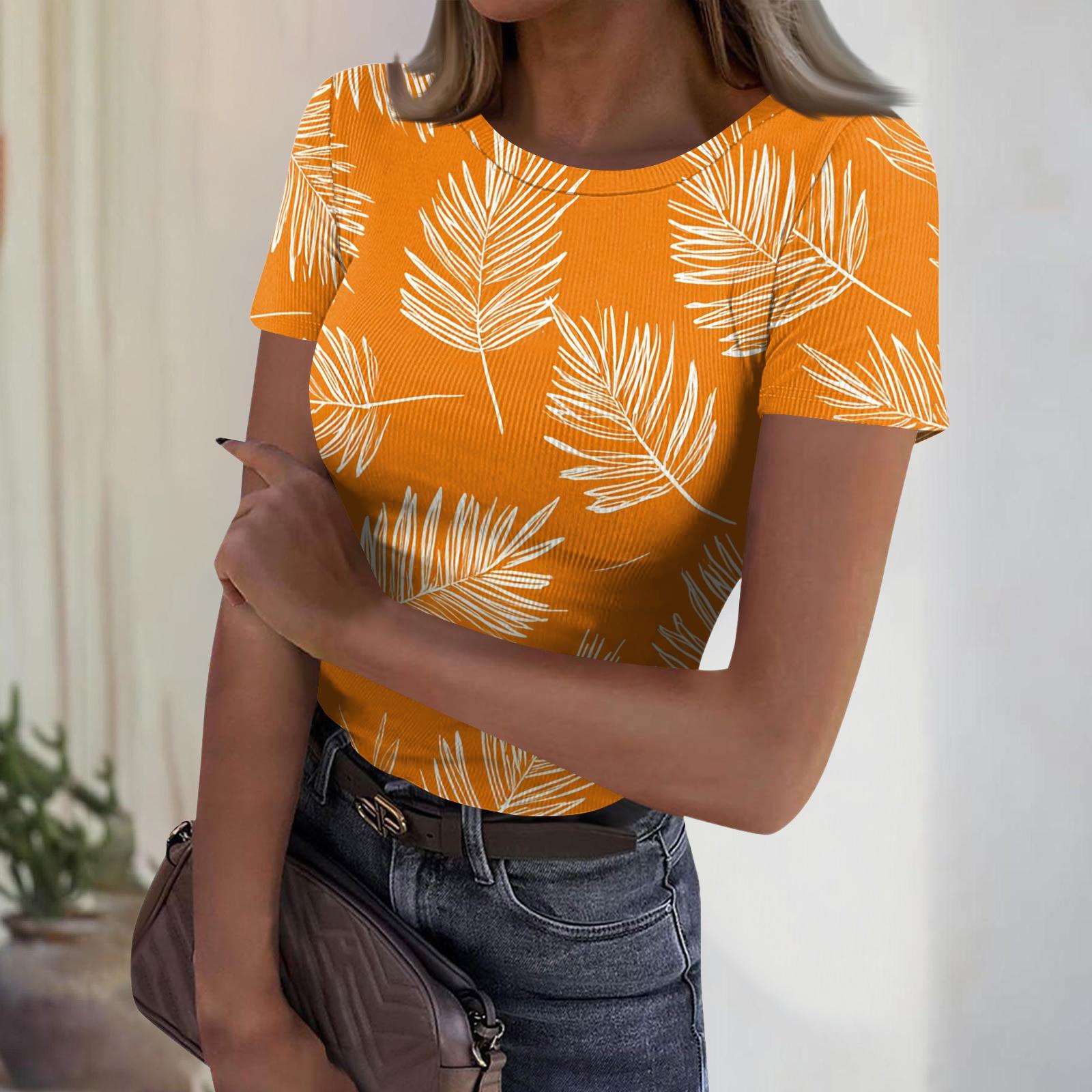 Women’s Short Sleeve Crew Neck T Shirt with Tree Landscape Print Casual Ribbed Knit Slim Fit Top for Daily Wear XL оранжевый
Women’s Short Sleeve Crew Neck T Shirt with Tree Landscape Print Casual Ribbed Knit Slim Fit Top for Daily Wear XL оранжевый