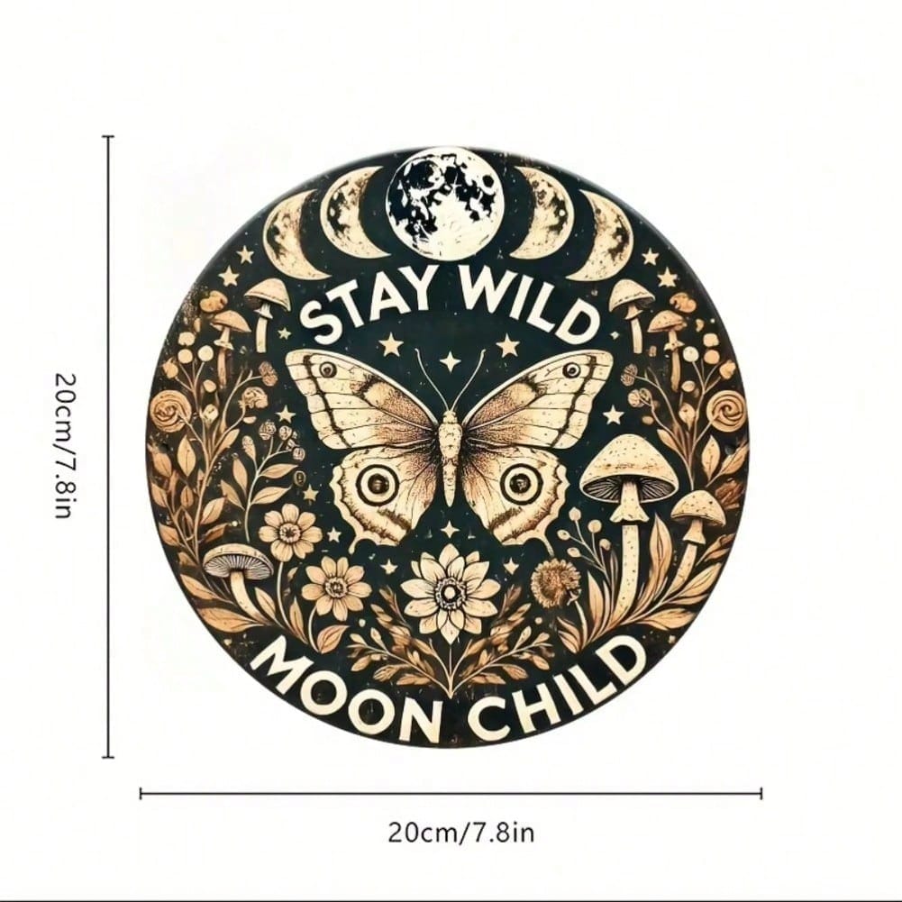 Metal Tin Sign Wild Moon Butterfly Floral Fantasy Wall Art Home Decor 20x20 різнокольоровий
Metal Tin Sign Wild Moon Butterfly Floral Fantasy Wall Art Home Decor 20x20 різнокольоровий