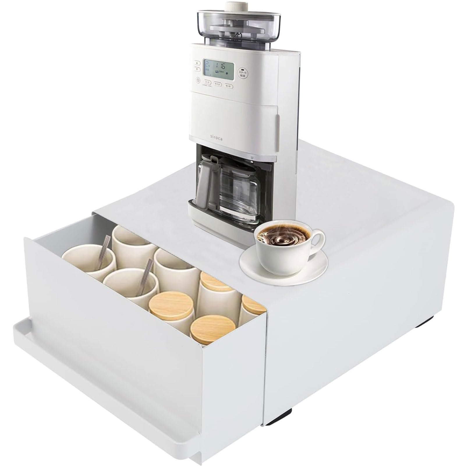 Kitchen Storage Suitable for and Coffee Kitchen Storage Box with with Magnetic Capsule and Tea Bag Storage Drawer, Under-Appliance Stand, Toasters, белый
Kitchen Storage Suitable for and Coffee Kitchen Storage Box with with Magnetic Capsule and Tea Bag Storage Drawer, Under-Appliance Stand, Toasters, белый
