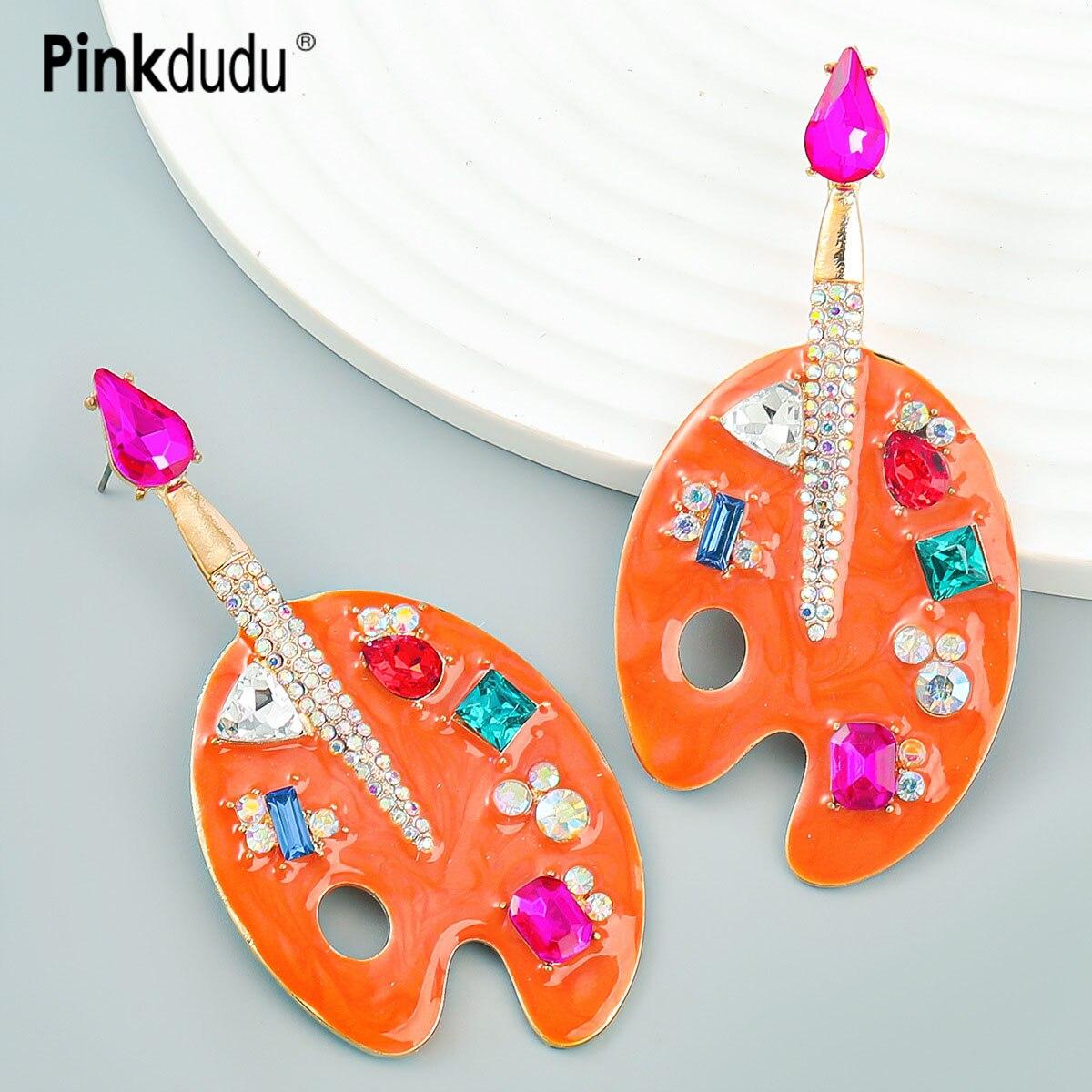 Pinkdudu модные серьги-капли с мультяшной палитрой, элегантные креативные 4 цвета, эмалированные многоцветные серьги со стразами для женщин PD1514
Pinkdudu модные серьги-капли с мультяшной палитрой, элегантные креативные 4 цвета, эмалированные многоцветные серьги со стразами для женщин PD1514