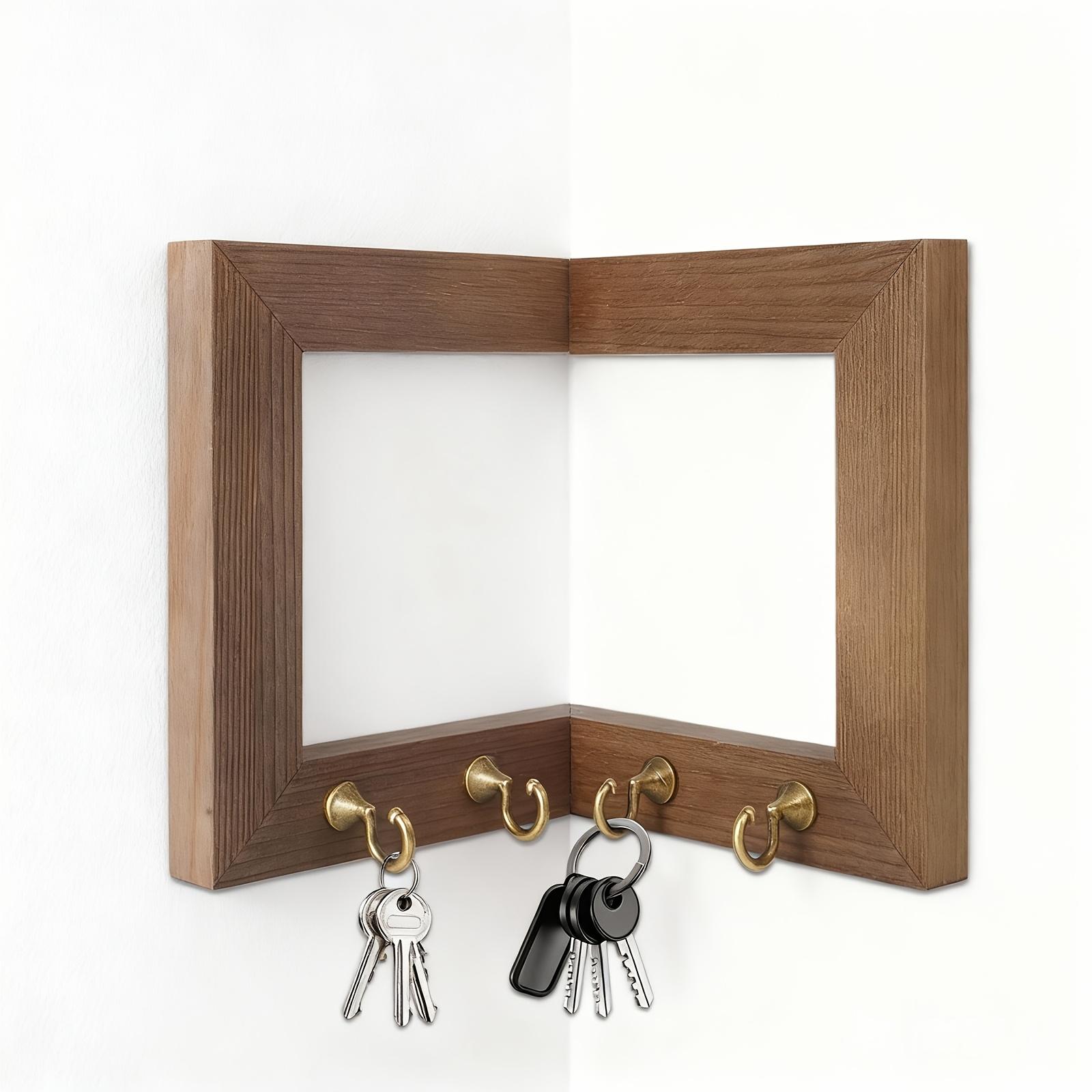 A Rustic-Style Wall-Mounted Key Rack Featuring 4 Hooks, Suitable for Displaying in Bedrooms, Home Walls, And for Organizing Art And Crafts Type B (no house)
A Rustic-Style Wall-Mounted Key Rack Featuring 4 Hooks, Suitable for Displaying in Bedrooms, Home Walls, And for Organizing Art And Crafts Type B (no house)