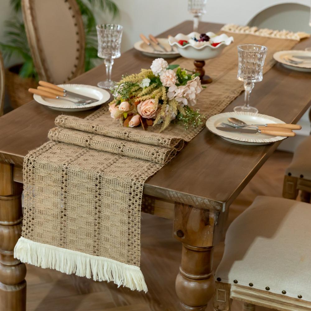 Ramie Table Cloth Rustic Style Dining Table Decoration Household Boho Table Runner Farmhouse 30*183cm-Style C
Ramie Table Cloth Rustic Style Dining Table Decoration Household Boho Table Runner Farmhouse 30*183cm-Style C