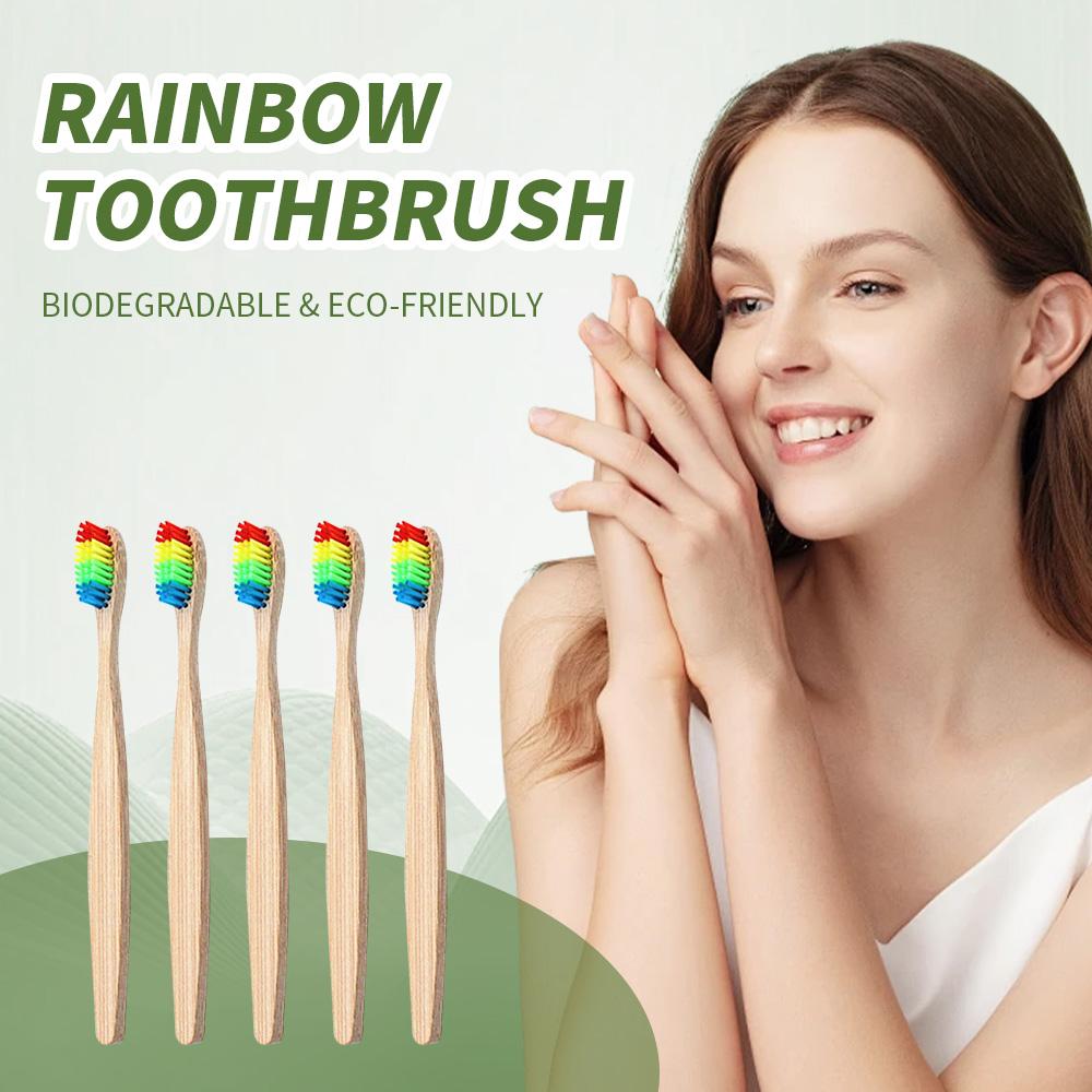 10 Pack Rainbow Bamboo Toothbrushes Biodegradable & Compostable Eco-Friendly Natural Bamboo Charcoal Toothbrushes
10 Pack Rainbow Bamboo Toothbrushes Biodegradable & Compostable Eco-Friendly Natural Bamboo Charcoal Toothbrushes