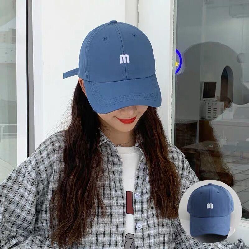 Summer Baseball Cap For Women Men With Embroidered M Letter Sunshade Adjustable Cotton Sun Hat синій
Summer Baseball Cap For Women Men With Embroidered M Letter Sunshade Adjustable Cotton Sun Hat синій