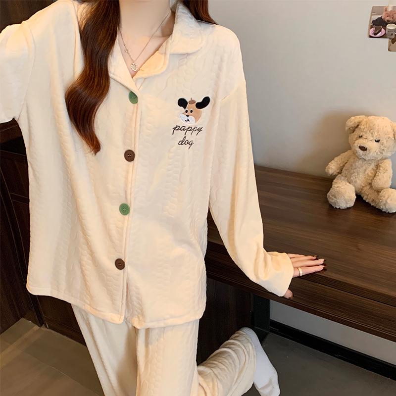 Sea Island Velvet Women s Pajamas - Thickened Long Sleeve & Pants, Autumn/Winter, Japanese Cute Girl Style, Cozy & Trendy Homewear. 2XL (recommended 65-72.5 kg)
Sea Island Velvet Women s Pajamas - Thickened Long Sleeve & Pants, Autumn/Winter, Japanese Cute Girl Style, Cozy & Trendy Homewear. 2XL (recommended 65-72.5 kg)