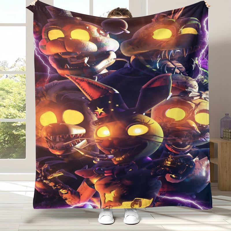 Horror Freddy F-FNAF Games Flannel Blanket,Ultra Soft Warm Plush Throw for Home Bedroom Bed Sofa Cover Office Camping Picnic 75x90cm
Horror Freddy F-FNAF Games Flannel Blanket,Ultra Soft Warm Plush Throw for Home Bedroom Bed Sofa Cover Office Camping Picnic 75x90cm