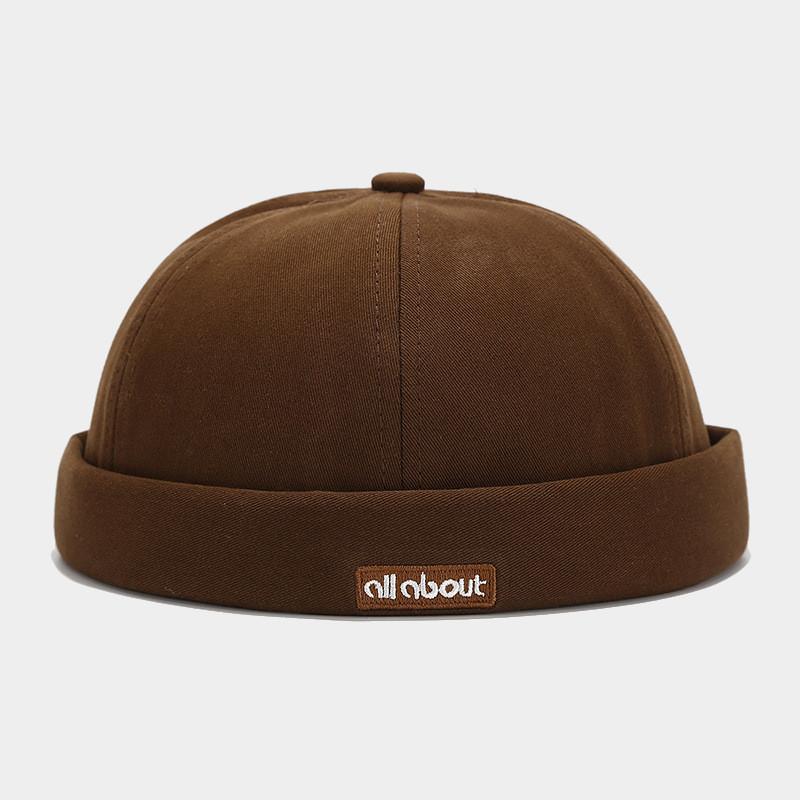 Mens Summer Without Brim Cap With Letter Embroidery Design For Streetwear And Sun Protection Brown
Mens Summer Without Brim Cap With Letter Embroidery Design For Streetwear And Sun Protection Brown