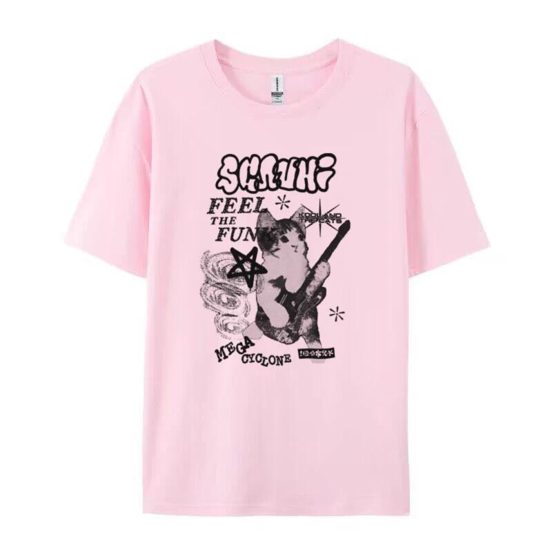 Y2k Streetwear Graphic Tees Women Korean Fashion Kawaii Cat T Shirt Oversized Fashion Graphic Tops FeUnisex Hippie Grunge Clothing 4XL
Y2k Streetwear Graphic Tees Women Korean Fashion Kawaii Cat T Shirt Oversized Fashion Graphic Tops FeUnisex Hippie Grunge Clothing 4XL