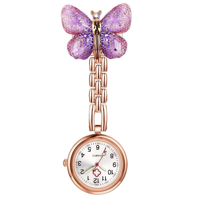 Lancardo butterfly nurse watch clip clock nurse nurse upside down clock night light analog pocket watch pocket watch cute nursing day nursery teacher
Lancardo butterfly nurse watch clip clock nurse nurse upside down clock night light analog pocket watch pocket watch cute nursing day nursery teacher