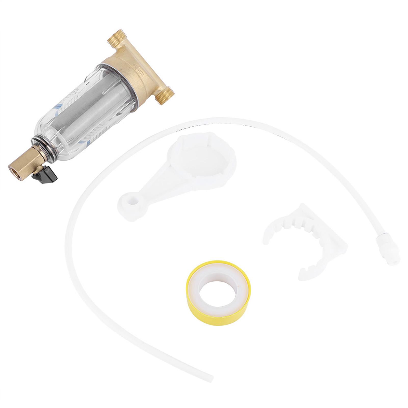Water Filters Front Purifier Copper Pre filter Backwash Remove Rust Sediment (1/2 Male Thread)
Water Filters Front Purifier Copper Pre filter Backwash Remove Rust Sediment (1/2 Male Thread)