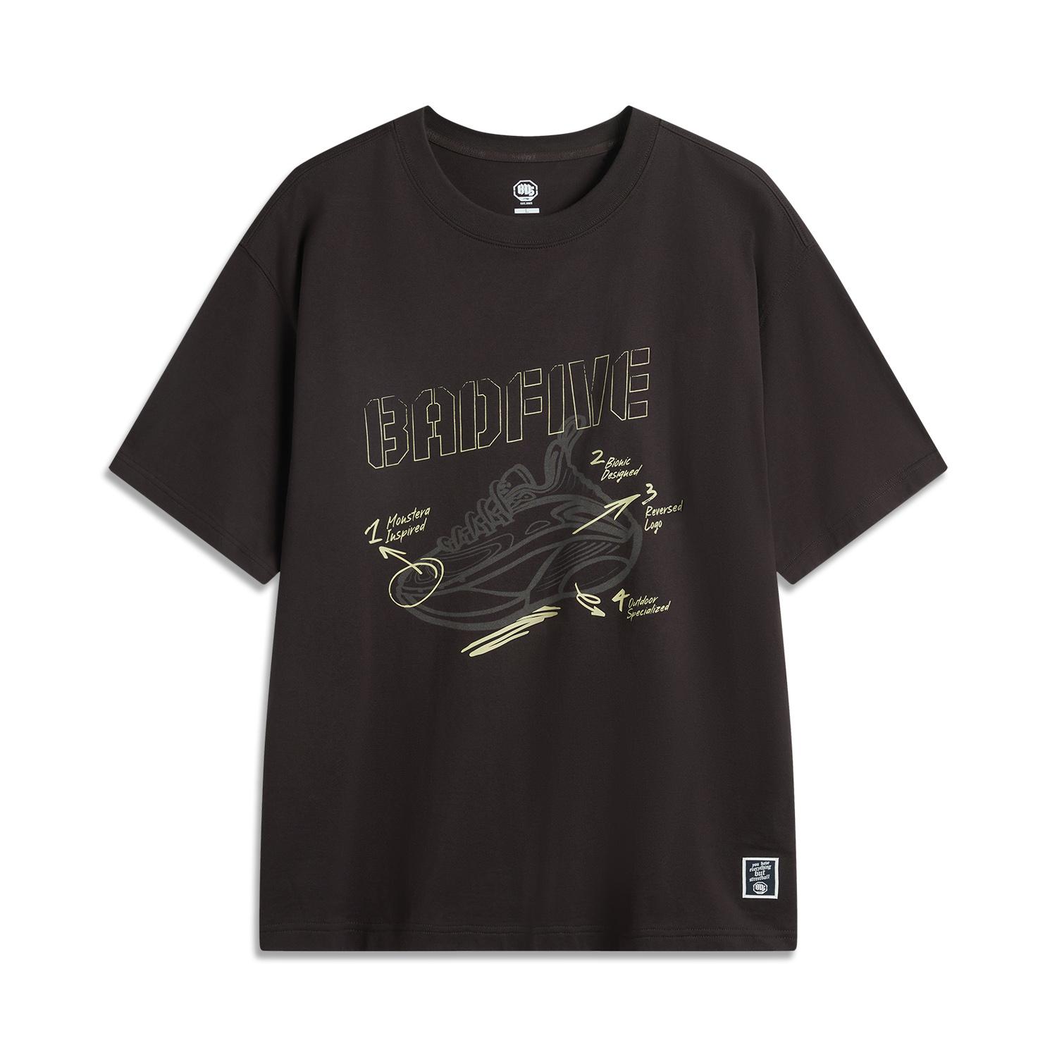 Li-Ning Basketball Series Printed Letter Round Neck Comfortable Breathable Versatile Loose Short Sleeve T-Shirt Men Tops Black Chocolate AHSV061-4 M
Li-Ning Basketball Series Printed Letter Round Neck Comfortable Breathable Versatile Loose Short Sleeve T-Shirt Men Tops Black Chocolate AHSV061-4 M