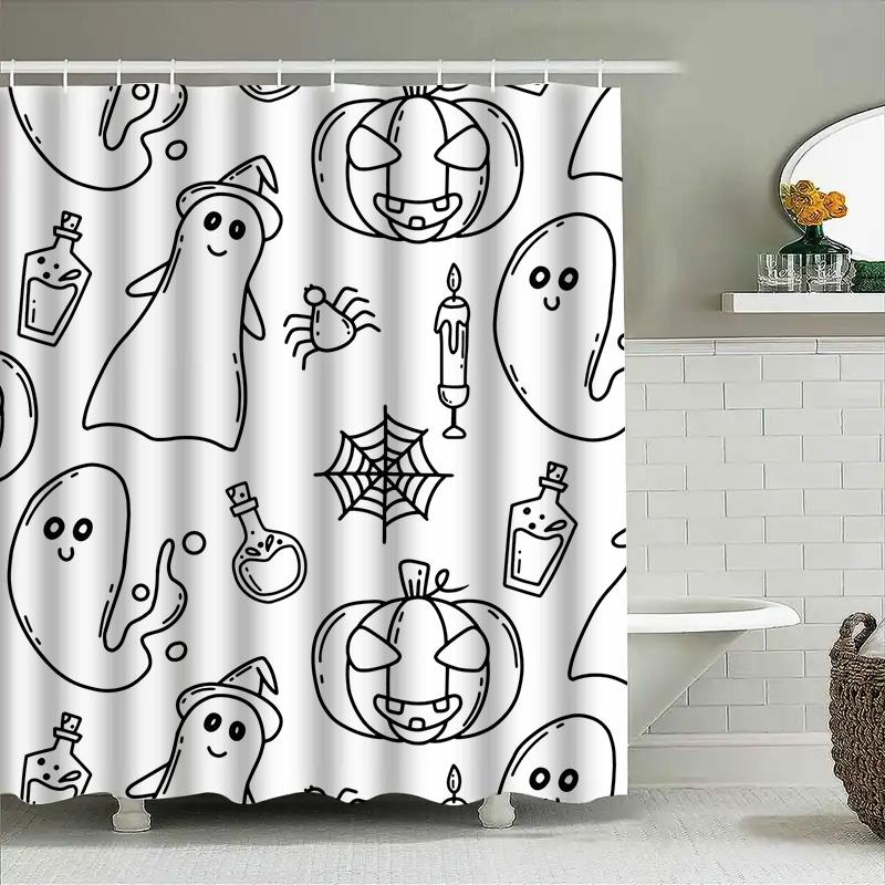 Tuniu Cute Cartoon Ghosts Halloween Shower Curtain For Bathroom Kids Room Decor W60H190(CM)-1 Pcs
Tuniu Cute Cartoon Ghosts Halloween Shower Curtain For Bathroom Kids Room Decor W60H190(CM)-1 Pcs