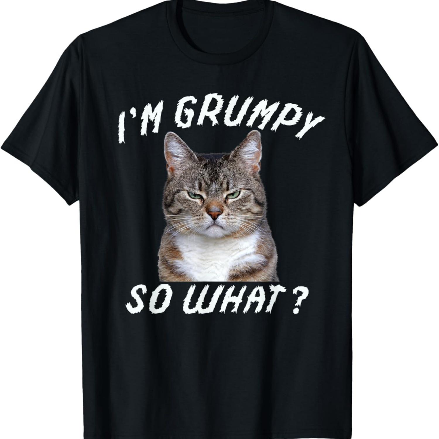 Angry cat meme I m grumpy so what T-Shirt for Men Women Kids S чёрный
Angry cat meme I m grumpy so what T-Shirt for Men Women Kids S чёрный