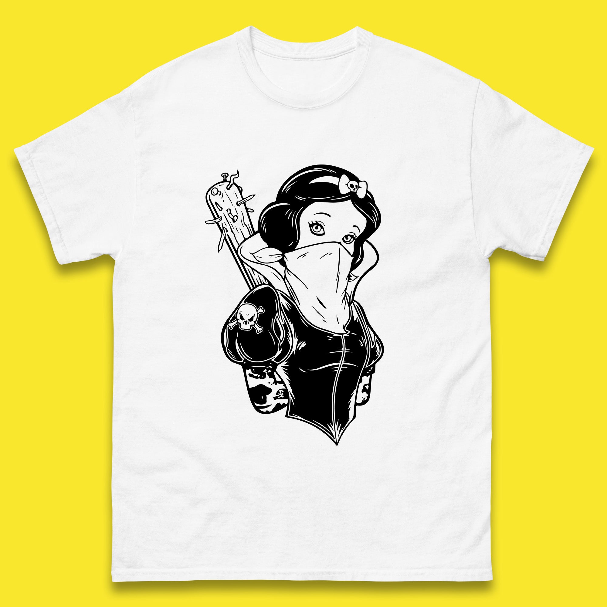 Not So Snow White Twisted Rock Parody Disney Princess Gangster Skull Tattoo Punk Princess Tattooed Emo Alice In A Jack Mens Tee Top L
Not So Snow White Twisted Rock Parody Disney Princess Gangster Skull Tattoo Punk Princess Tattooed Emo Alice In A Jack Mens Tee Top L