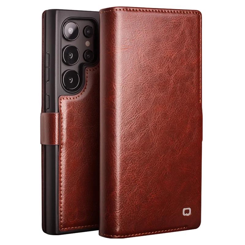 Genuine Leather Phone Case for Samsung S24+ Plus 5G Business Style Fashion Luxury with Card Slots Cover for S24 Ultra 5G for S24 Ultra 5G коричневий
Genuine Leather Phone Case for Samsung S24+ Plus 5G Business Style Fashion Luxury with Card Slots Cover for S24 Ultra 5G for S24 Ultra 5G коричневий