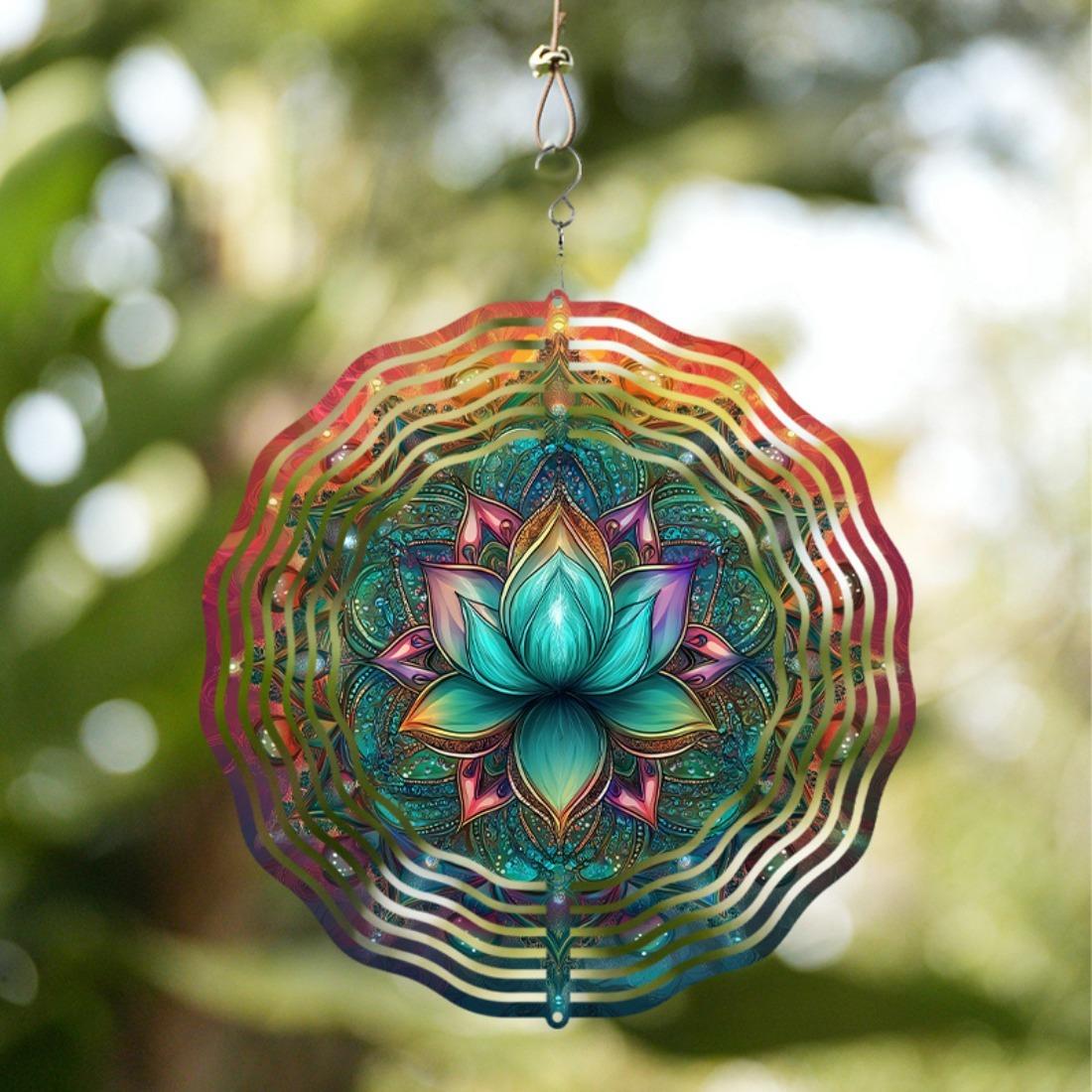 3D Metal for Lotus Flower Wind Chime - Vibrant Mandala Design with Teal & Multicolor Patterns | Perfect for Thanksgiving 01A
3D Metal for Lotus Flower Wind Chime - Vibrant Mandala Design with Teal & Multicolor Patterns | Perfect for Thanksgiving 01A