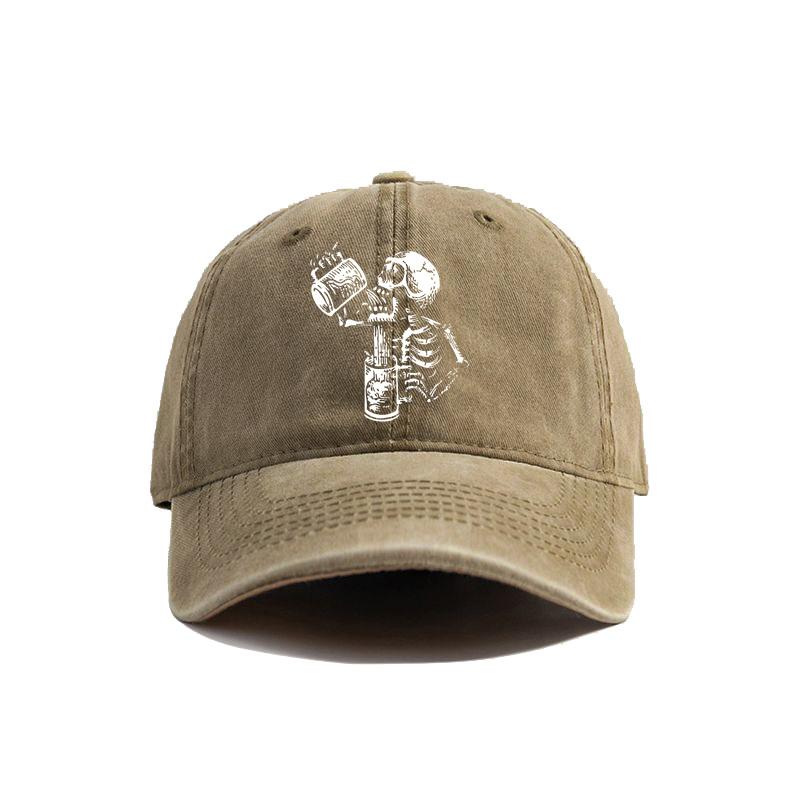 Drunk Skull Cap Distressed Hats Cap Men Retro Outdoor Summer Adjustable Funny Drunk Baseball Caps Washed Hat
Drunk Skull Cap Distressed Hats Cap Men Retro Outdoor Summer Adjustable Funny Drunk Baseball Caps Washed Hat