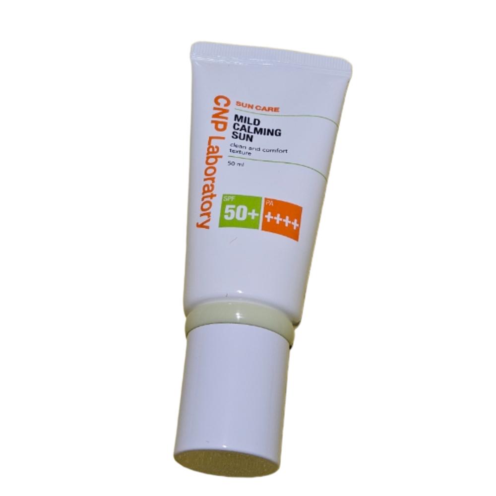 CNP Laboratory Mild Calming Sun Cream SPF50+ PA++++ – 50ml
CNP Laboratory Mild Calming Sun Cream SPF50+ PA++++ – 50ml