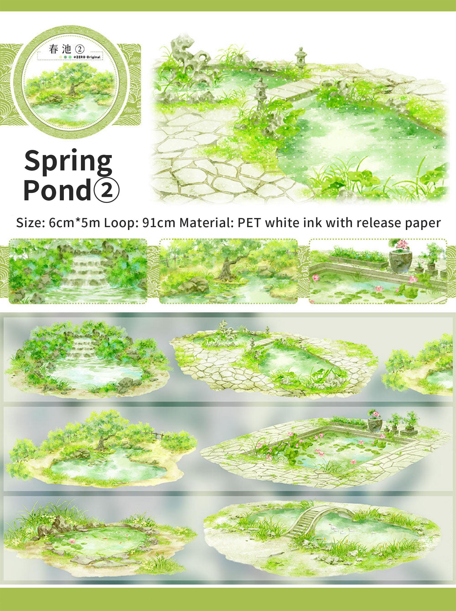 JIANWU 60mm*5m Vintage Spring Plant Pond Landscape Material Collage Scrapbooking PET Tape Creative DIY Journal Stationery
JIANWU 60mm*5m Vintage Spring Plant Pond Landscape Material Collage Scrapbooking PET Tape Creative DIY Journal Stationery