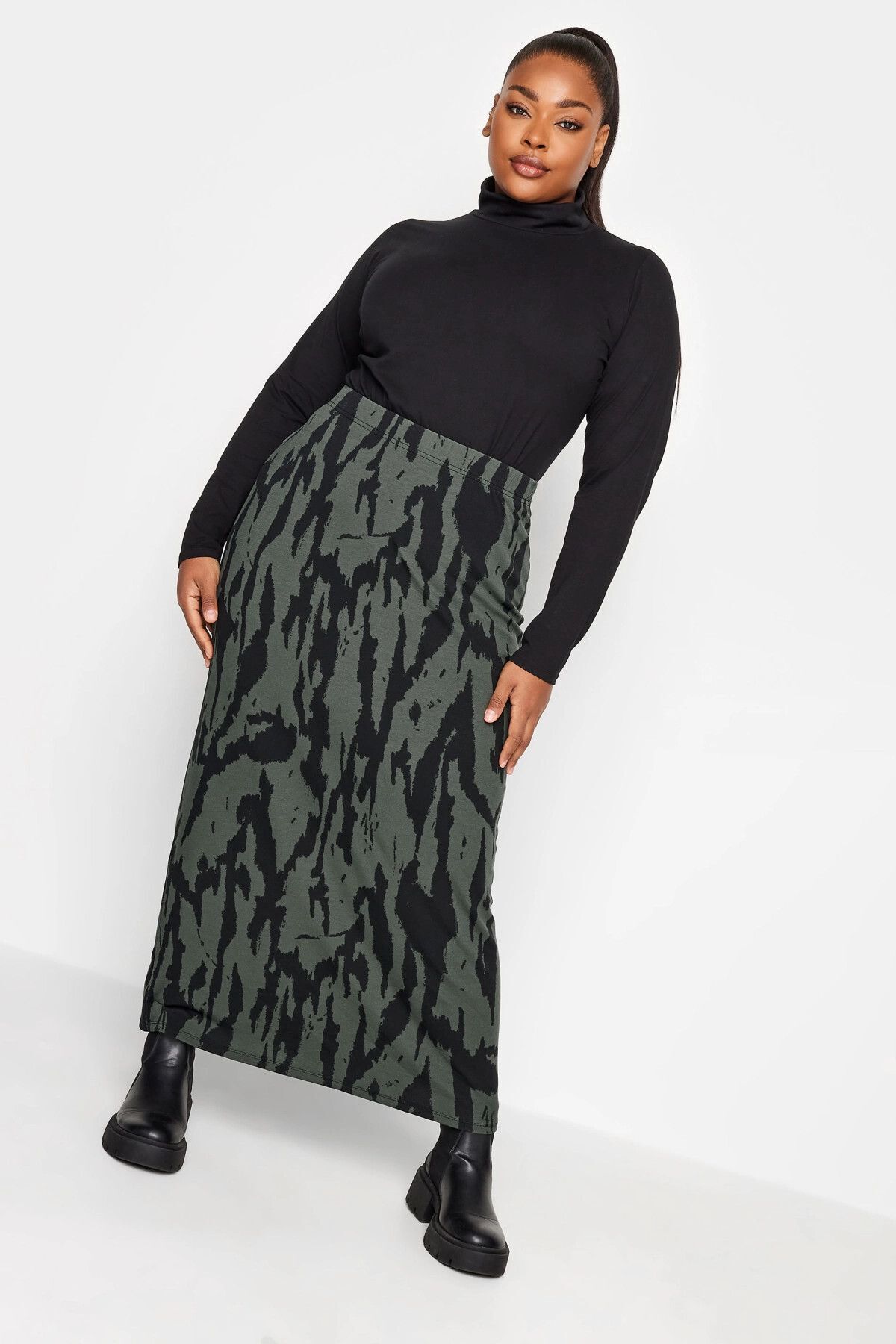 Women s Style Big Size Skirt Plus Size Zebra Patterned Long Skirt With Elastic Waist 137620
Women s Style Big Size Skirt Plus Size Zebra Patterned Long Skirt With Elastic Waist 137620