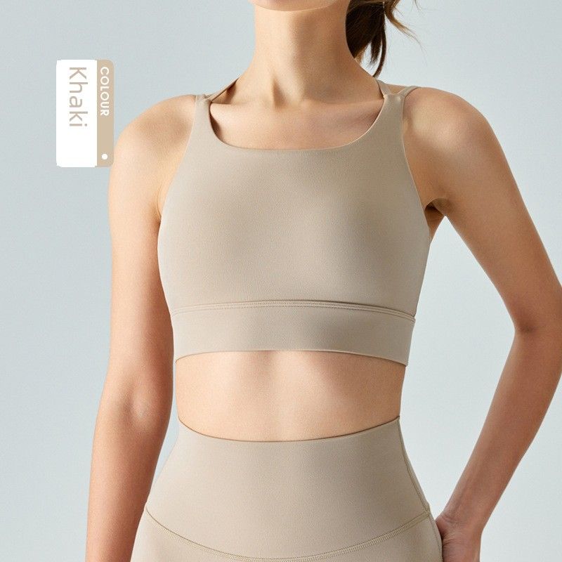 Fixed Cup Thin Strap Vest Medium Tenacity Sports Running Gym Cycling Intimates Sling Beautiful Back Yoga Bra Khaki M
Fixed Cup Thin Strap Vest Medium Tenacity Sports Running Gym Cycling Intimates Sling Beautiful Back Yoga Bra Khaki M