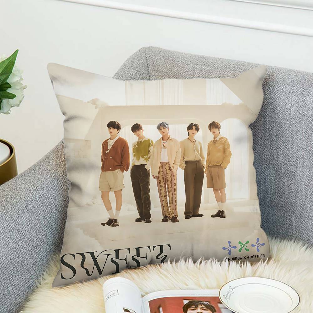 T-TXT Pillow Case Album Case Sofa Decorative Home Double-sided Printing Short Plush Cute Cushion Cover 12x12Inch
T-TXT Pillow Case Album Case Sofa Decorative Home Double-sided Printing Short Plush Cute Cushion Cover 12x12Inch