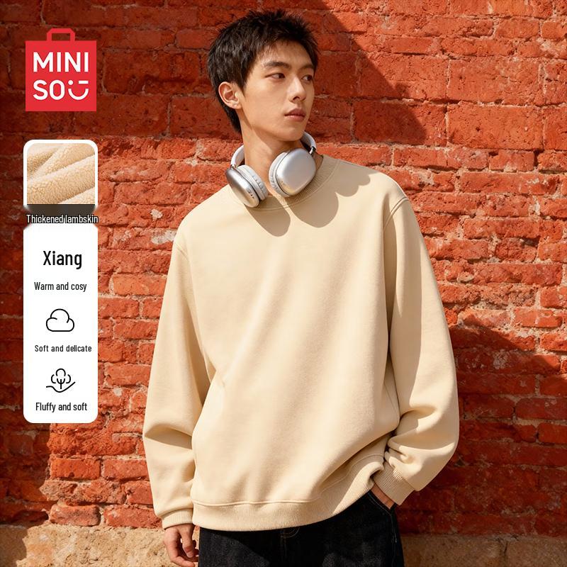 MINISO Men s Heavyweight Lambswool Lined Pullover Sweatshirt M
MINISO Men s Heavyweight Lambswool Lined Pullover Sweatshirt M