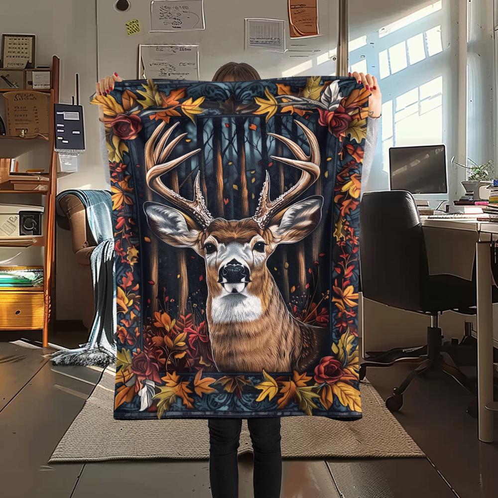 1Pc Vintage Deer Print Flannel Blanket, High quality Comfortable for All Seasons, Home Decor, Warmth and Comfort, Perfect for Christmas Gifts 80cm x 120cm
1Pc Vintage Deer Print Flannel Blanket, High quality Comfortable for All Seasons, Home Decor, Warmth and Comfort, Perfect for Christmas Gifts 80cm x 120cm