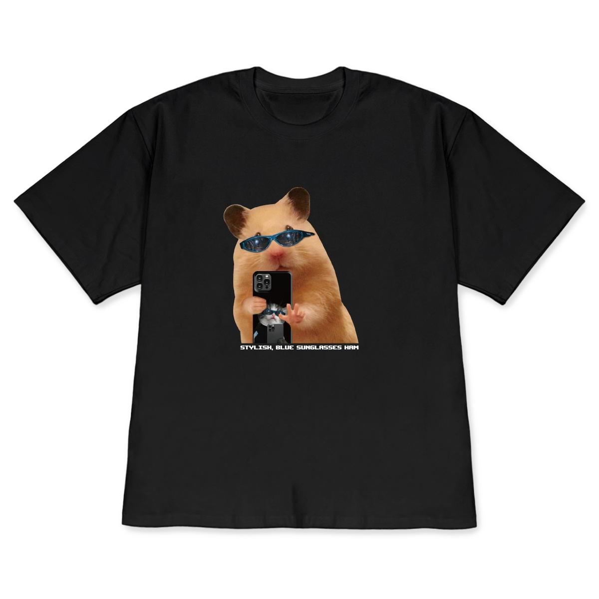 Korean Style Cool Hamster Print Tshirt Funny ShortSleeve Casual Crew Neck Top Trendy Hamster Selfie Tee for Edgy Daily OOTD S
Korean Style Cool Hamster Print Tshirt Funny ShortSleeve Casual Crew Neck Top Trendy Hamster Selfie Tee for Edgy Daily OOTD S