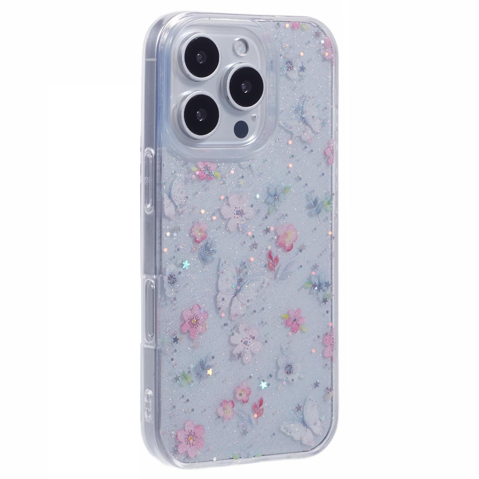 For iPhone 16 Pro Case Glitter Flower Epoxy Shockproof Phone Cover Style D
For iPhone 16 Pro Case Glitter Flower Epoxy Shockproof Phone Cover Style D