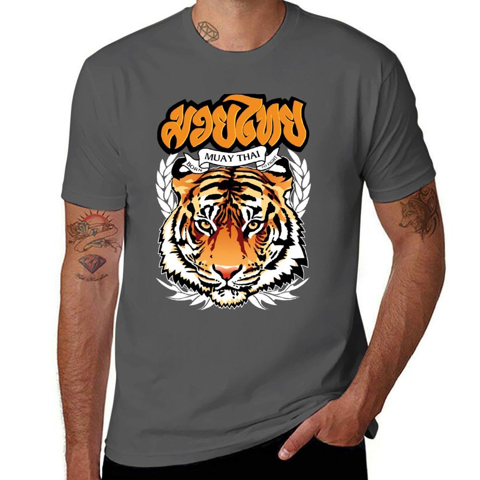 Muay Thai Tiger Born to Fight T-Shirt funny t shirts cotton t shirts for man graphic vintage T-Shirt 4XL
Muay Thai Tiger Born to Fight T-Shirt funny t shirts cotton t shirts for man graphic vintage T-Shirt 4XL