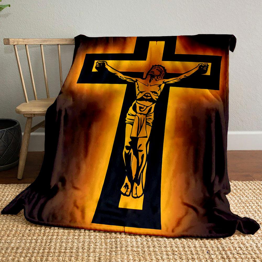 Jesus Cross Blanket Printed Blanket for Living Room Bed Couch lunch break Soft Cozy Blanket for Friend s festival Gift 80cm x 120cm
Jesus Cross Blanket Printed Blanket for Living Room Bed Couch lunch break Soft Cozy Blanket for Friend s festival Gift 80cm x 120cm