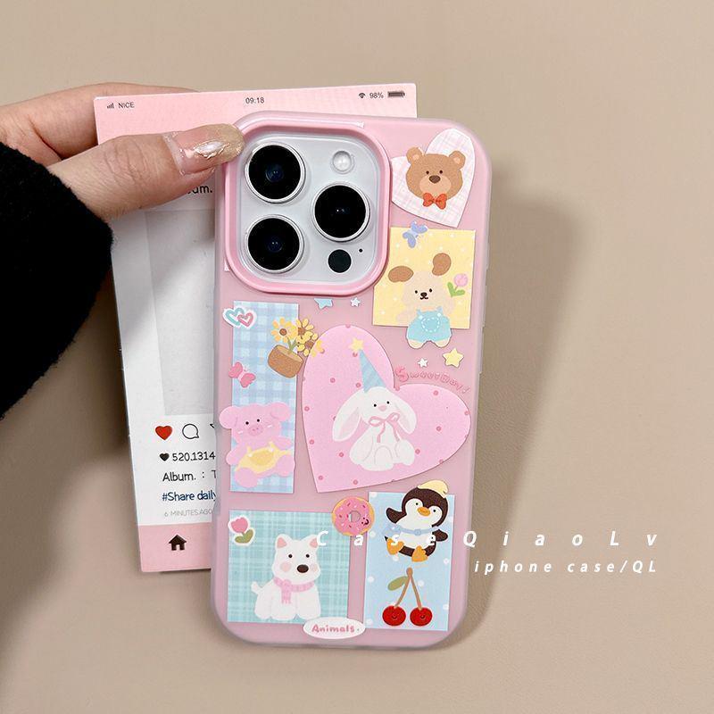 Heart Rabbit Phone Case for Apple 16/17/17 Pro Max - Two-in-One Jelly & Hard Case, Large Hole Design iPhone 13 PRO MAX
Heart Rabbit Phone Case for Apple 16/17/17 Pro Max - Two-in-One Jelly & Hard Case, Large Hole Design iPhone 13 PRO MAX