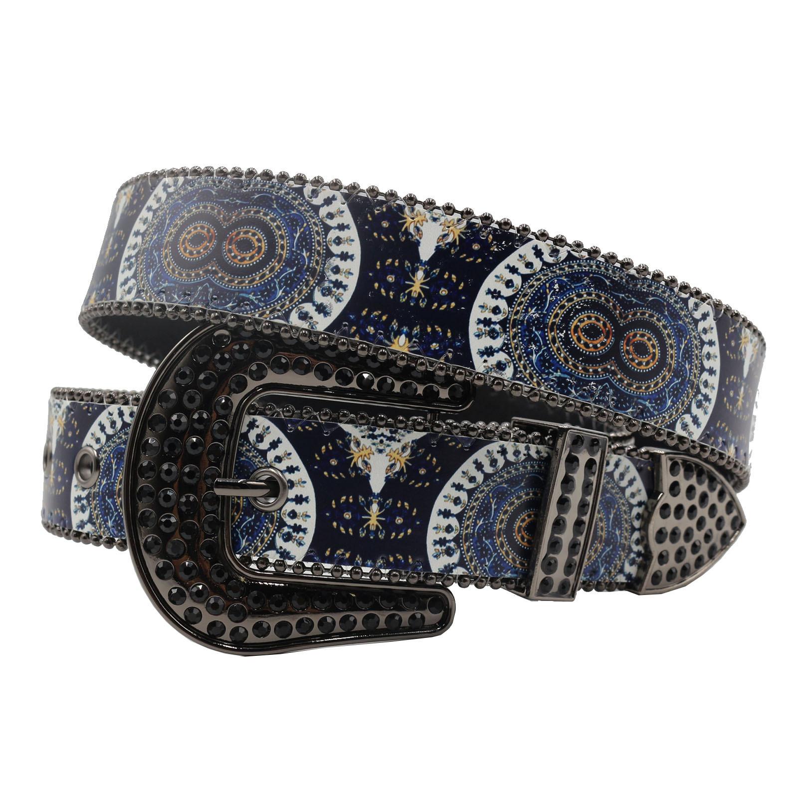 Gothic Design Full Of Rhinestone Print Belt Hip Hop Punk Jeans Accessories Pu Leather Belt 125cm чорний
Gothic Design Full Of Rhinestone Print Belt Hip Hop Punk Jeans Accessories Pu Leather Belt 125cm чорний