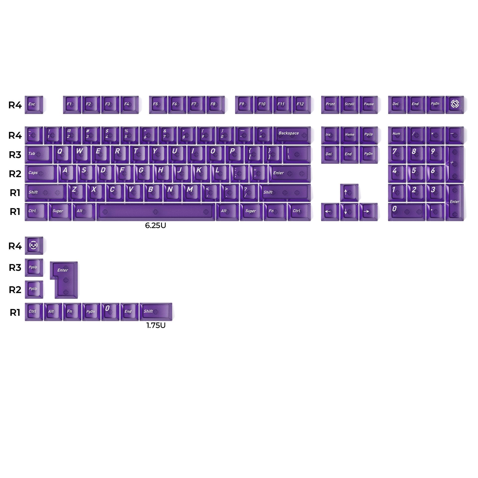 XVX Engraved Mist Translucent Keycaps, Matte Frosted Light-Transmitting, for 68/104 Keyboards.
XVX Engraved Mist Translucent Keycaps, Matte Frosted Light-Transmitting, for 68/104 Keyboards.