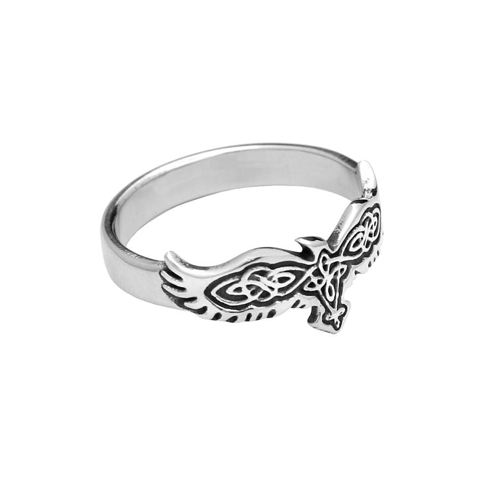 Vintage Stainless Steel Vikings Raven Ring Nordic Celtic Knot Jewelry For Men Women Fashion Amulet Ring 11
Vintage Stainless Steel Vikings Raven Ring Nordic Celtic Knot Jewelry For Men Women Fashion Amulet Ring 11
