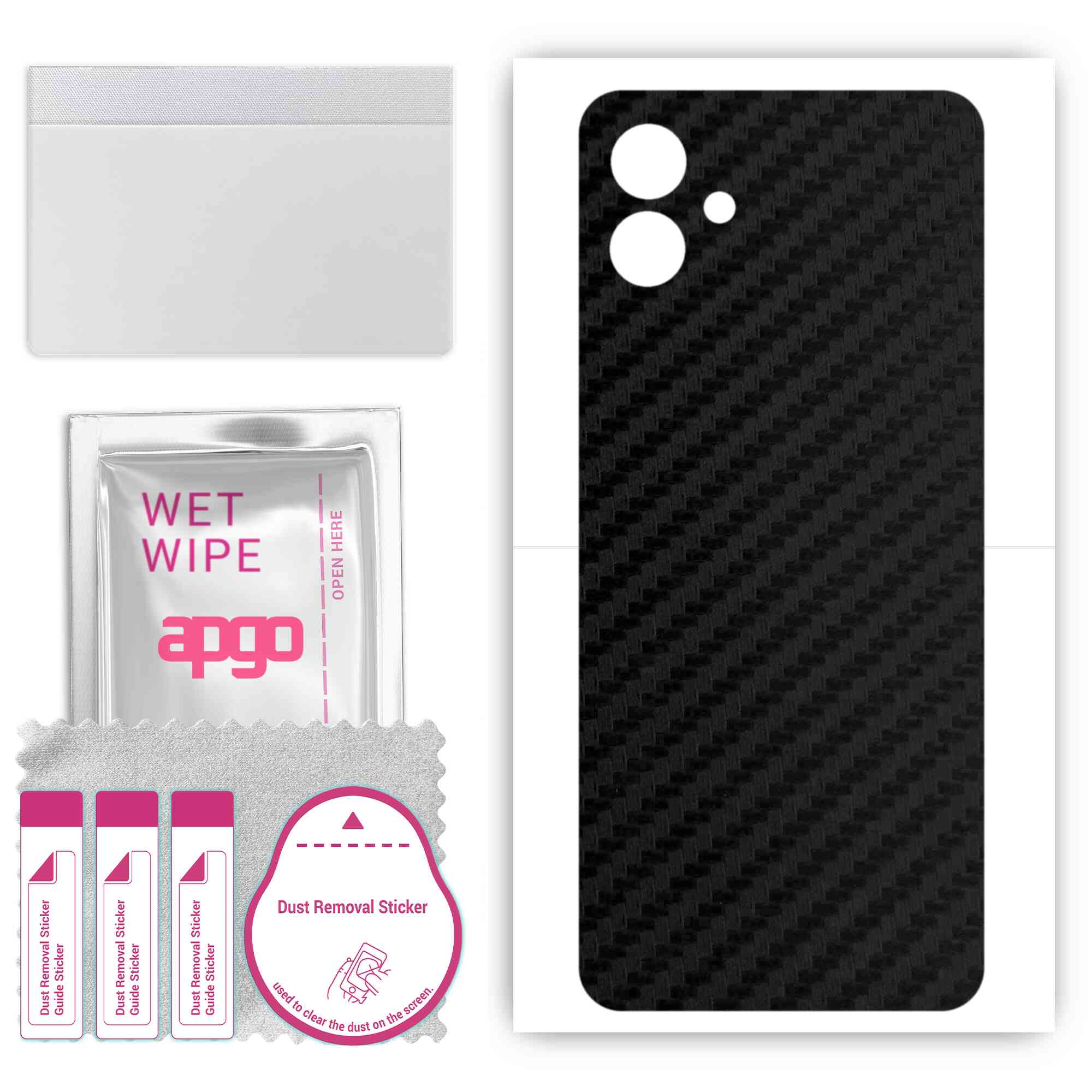 apgo Protective Skin Sticker for the back compatible with Samsung Galaxy M04, Wrap Film, Foil, Vinyl - Pattern Carbon Black
apgo Protective Skin Sticker for the back compatible with Samsung Galaxy M04, Wrap Film, Foil, Vinyl - Pattern Carbon Black