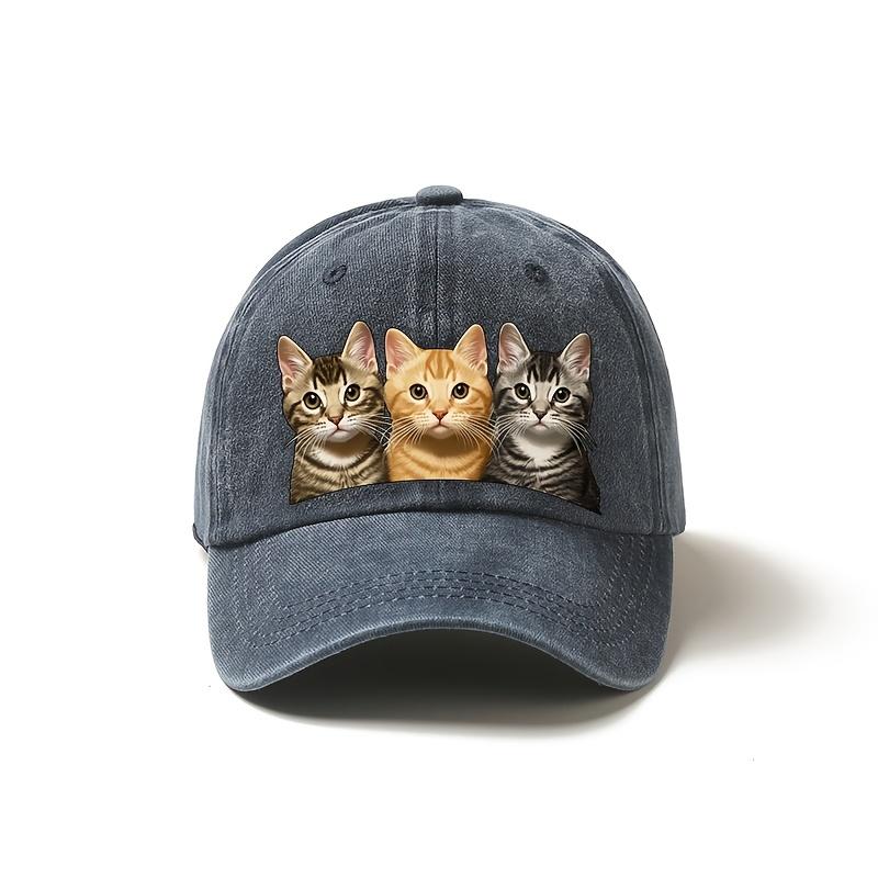 Cute Baseball Cap Lightweight Adjustable Baseball Cap Featuring a Cute Design of Three Cats SunProtective Multifunctional One Size
Cute Baseball Cap Lightweight Adjustable Baseball Cap Featuring a Cute Design of Three Cats SunProtective Multifunctional One Size