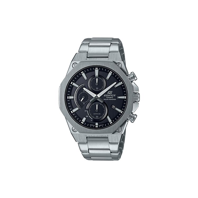 Casio Edifice Series Luxury Limited Multifunction Ultra-Thin Waterproof Octagonal Solar Quartz Movement Stainless Steel Strap EFS-S570YD-1A Black Dial
Casio Edifice Series Luxury Limited Multifunction Ultra-Thin Waterproof Octagonal Solar Quartz Movement Stainless Steel Strap EFS-S570YD-1A Black Dial
