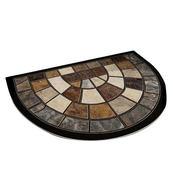 Half Mat Welcome Mat Non-Slip Retro Circle Door Washable Semi-Circle Colorful Entrance 40*60cm
Half Mat Welcome Mat Non-Slip Retro Circle Door Washable Semi-Circle Colorful Entrance 40*60cm